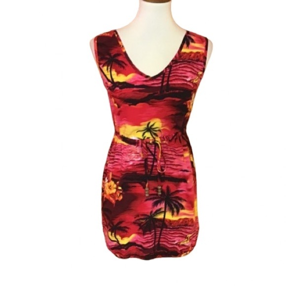 Y2K Palmwave Hawaiian swim coverup - Picture 1 of 9